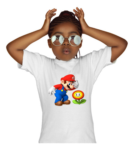 Playera Flor De Fuego Mario Bros Juego Personaje Nintendo