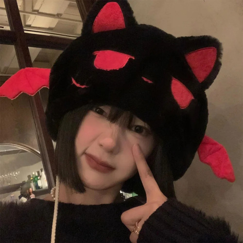 Gorro Unisex Con Orejas De Gato, Cálido, Diseño De Dibujos A