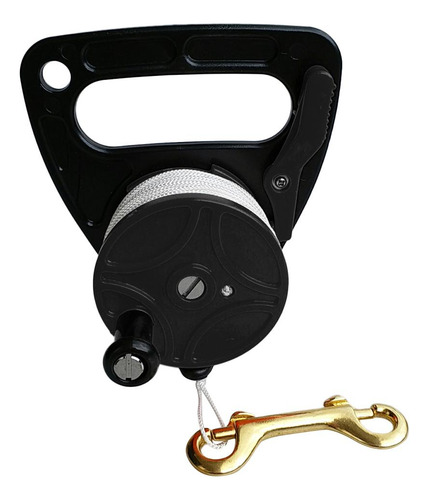 Ancla De Kayak Multiusos De Clip De Carrete De Buceo Negro