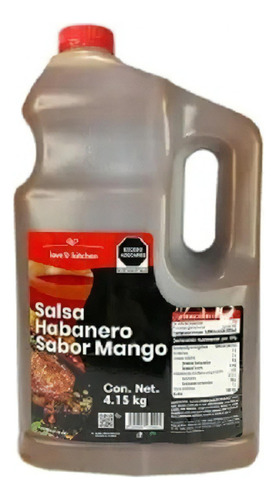 Salsa Habanero Sabor Mango Love & Kitchen 4.15 Kg