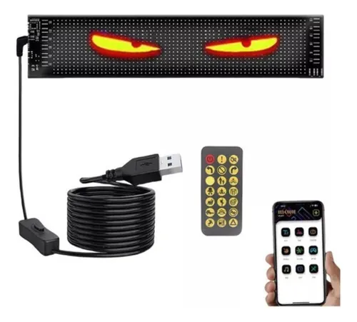 P Mq Pantalla Led Flexible Programable Para Automóvil Luz