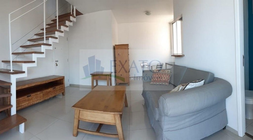 Imagem 5 de 15 de Excelente Apartamento Duplex Totalmente Mobiliado, 2 Suites E 2 Vagas. - Em50913
