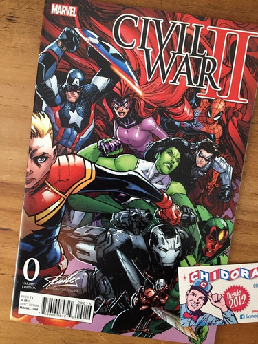 Comic - Civil War Ii #0 Stan Lee Exclusive Humberto Ramos