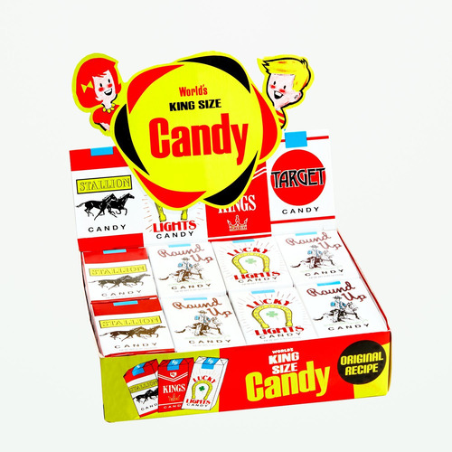World's King Size Candy 'cigarrettes', 0.01 Onzas, Caja De 2