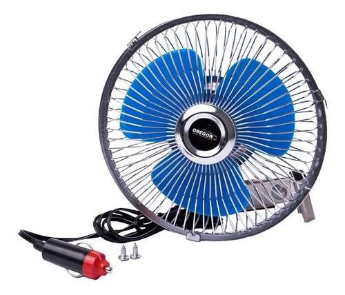 Ventilador Auto 12v 6 PuLG Oregon Metalico Autos Camionetas