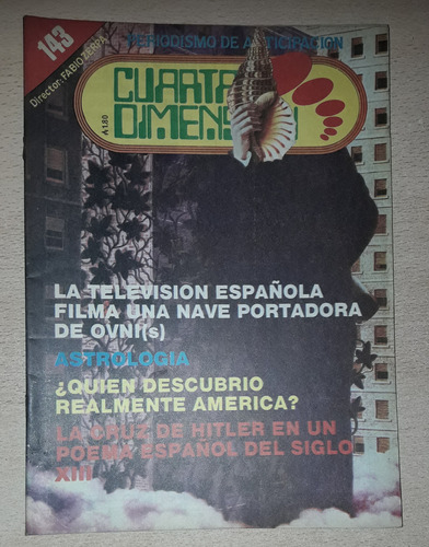 Revista Cuarta Dimensión N°143 Agosto De 1986