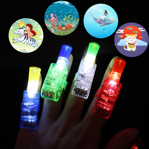 Projetor De Dedo Led Bulk Cartoon Finger Light Child Party