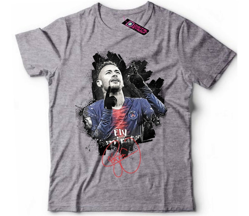 Remera Neymar Brasil Psg 2 Premium Dtg Algodon 100%