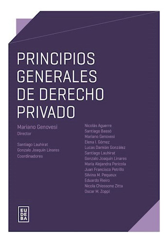 Principios Generales De Derecho Privado -  (papel)