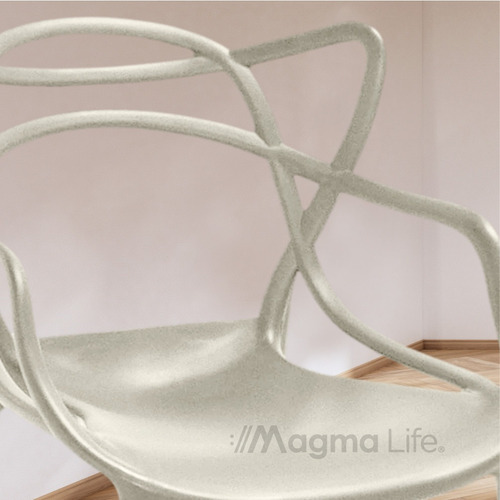 Magma Life Sillas para Comedor Spica: Set de 4 Sillas de Plástico Resistente con Diseño Moderno en el Respaldo. Perfectas para Eventos u Hogar. ¡Estilo y Durabilidad en un Solo Conjunto! (Beige)