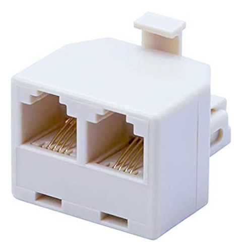 Divisor De Telefono 1 A 2, Paquete De 2 Rj11 6p4c Enchufe D