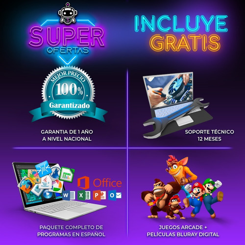 P O T E N T E Lenovo Ryzen 7 = I7 + 8gb + 1tb + Full Regalos