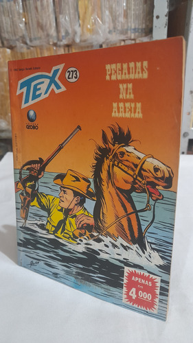 Revista Hq Gibi Tex N° 273 : Pegadas Na Areia - Globo 1992 (Usado)