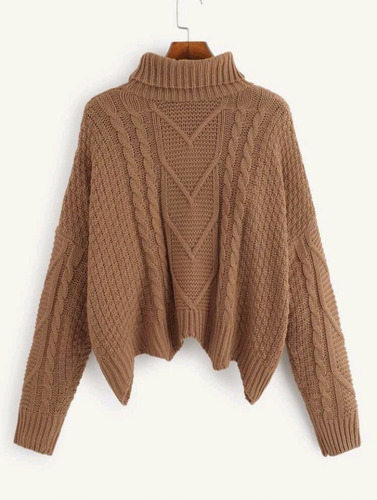 Chompa Para Mujer / Sweater Chompa Cuello Alto / Chompas