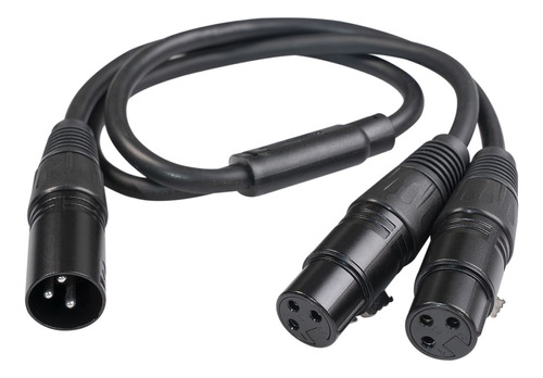 Mezclador De Cable Divisor Xlr Macho A Doble Hembra Con Divi