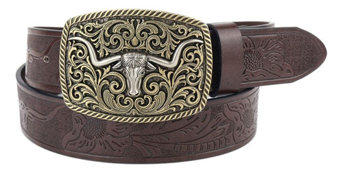 Cinturón Vaquero Western Para Hombre, Diseño De Sombrero Y C
