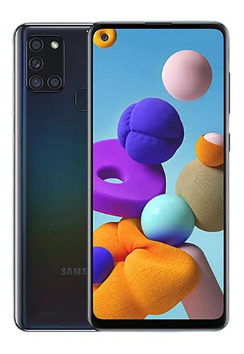 Celular Samsung Galaxy A21s 128 Gb Negro 4gb Liberado Ref (Reacondicionado)