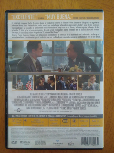 El Lobo De Wall Street - M Scorsese Dicaprio 2014 Argentina (Usado)