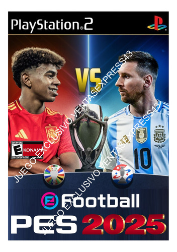 Ps 2 Pes 2025 Finalissima Messi Yamal Completo En Sobre
