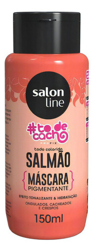 Máscara Efeito Tonalizante Salmão Cachos Salon Line 150ml