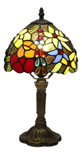 Lámpara De Mesa Cristal Con Diseño Rosas, 3 Colores, Luz Led