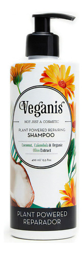 Shampoo Reparador Veganis Coco Caléndula Y Oliva 400ml