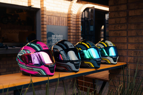 Casco Integral Joe Rocket Rkt 110 Highside Blanco Mica Iridi