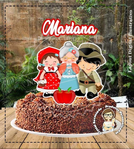 BOLO CHAPEUZINHO VERMELHO: um clássico da literatura infantil em forma de  bolo! Chay Cakes 