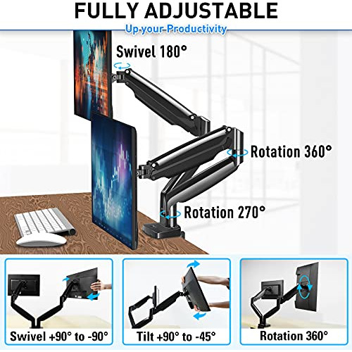 Soporte De Montaje Escritorio Dos Monitores Ultrawide D...