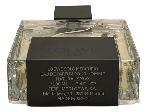 Solo Mercurio Loewe 100 Ml - mL a $4350