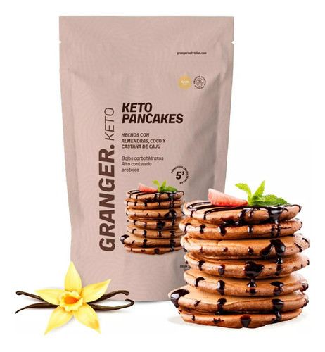 Granger Pancake Keto Vainilla Proteína Almendra Coco 400gr