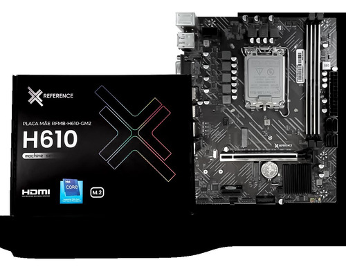 Placa Mãe Reference H610-gm2 M.2 Intel Lga 1700 Matx Ddr4