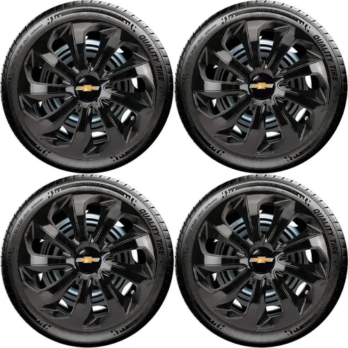comprar Jogo 4 Calotas Aro 13 Preta Gm Monza Corsa Celta