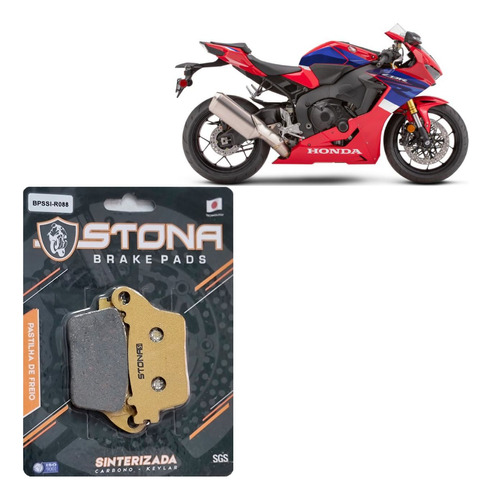 Pastilha De Freio Tras Sinter Stona Cbr 1000 Rr Fireblade