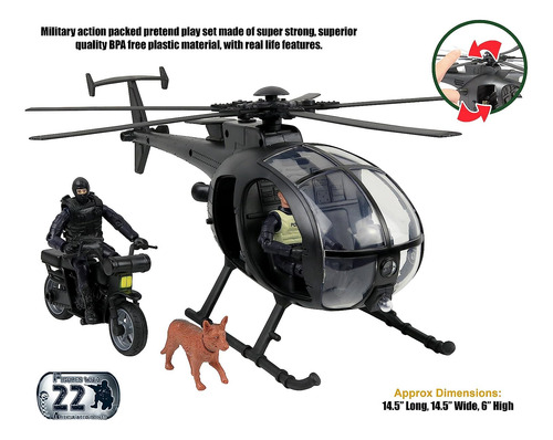 Haga Clic En N Play Military Swat Elite Unit Rescue, 12 Figu