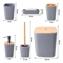 Comprar Pack2 Organizador Elegante De Baño Gris Y+papel De Regalo