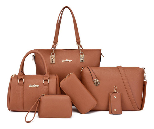 Set 3 Bolsas Tote Grandes De Piel Cocodrilo Para Dama
