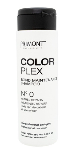 Primont Color Plex Shampoo Paso 0 Reparador Nutritivo 250ml