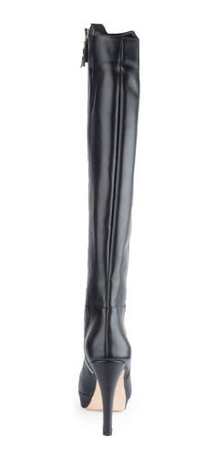 Bucaneras Botas Taco Alto De Cuero De Mujer Mag - Ferraro