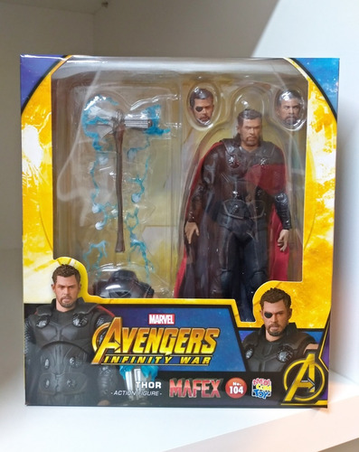 Imagem 3 de 9 de Thor Avengers Infinity War Mafex 104 Medicom Toy Vingadores