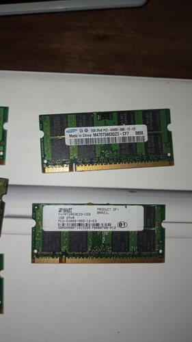 Imagem 4 de 4 de Lote Memória Ram Notebook Ddr2