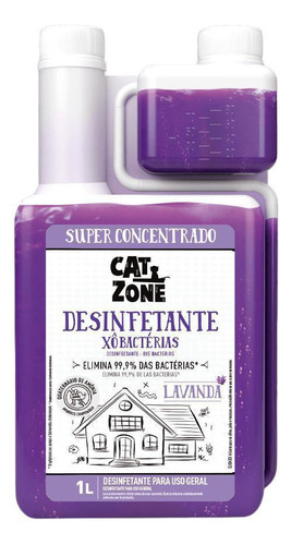 Xo Bacterias Concentrado Lavanda Cat Zone 1 L - Procao