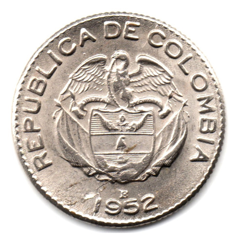 10 Centavos 1952 Níquel Nueva