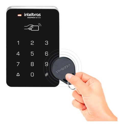 Controle De Acesso Digiprox Sa202 E 2 Chaveiros Th1000 Tag