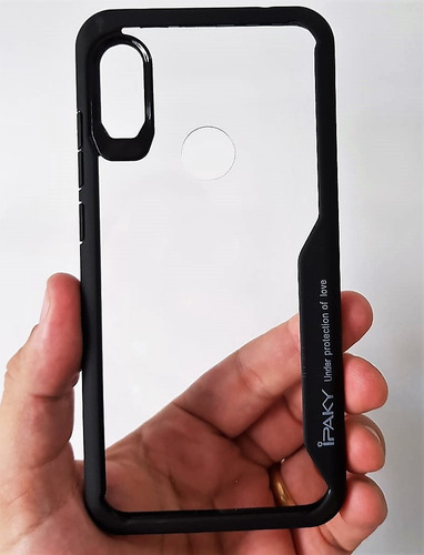 Capa 2x1 Híbrida Clear Shield Para Xiaomi Redmi Note 6 Pro