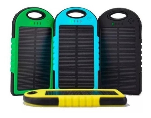 Cargador Solar Power Bank 5000 Mah Bateria Recargable Led