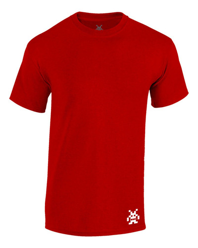 Remate!! Playera Roja Hombre Jhk Slim Fit Algodon Premium