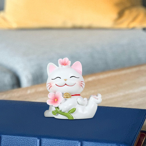 2 Figura Felina De Resina Para Decoración Del 2 Piezas