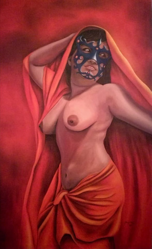 Desnudo  , Figura Humana, Pintura Acrílico ,jorge Martínez