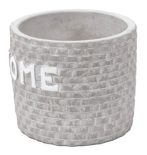 Imagem 2 de 4 de Vaso Concreto Home Bricks Cinza 10,7x10,3x9cm Urban